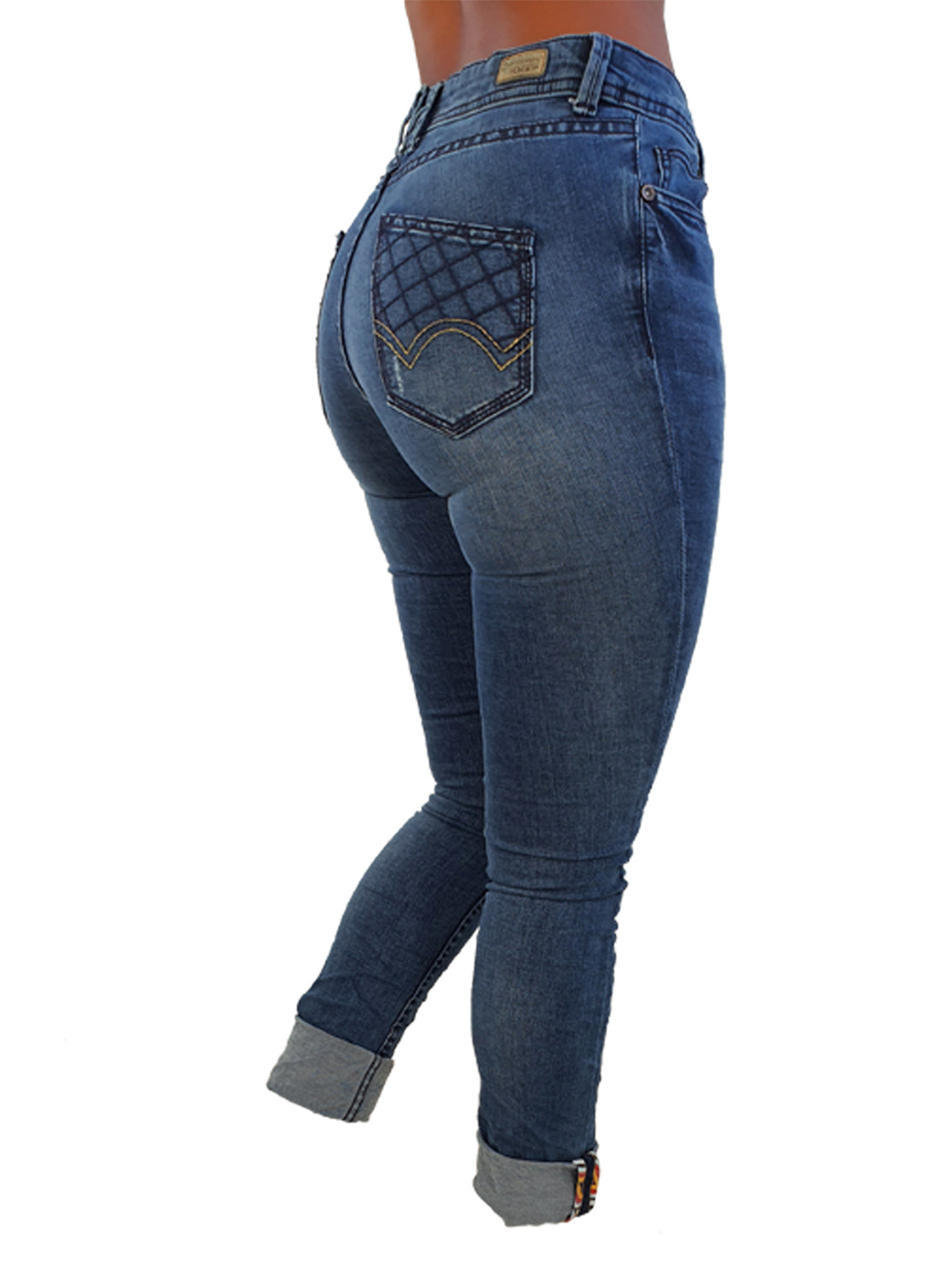 Snap Cuba Midwaist Uberstretch Light Wash - magents