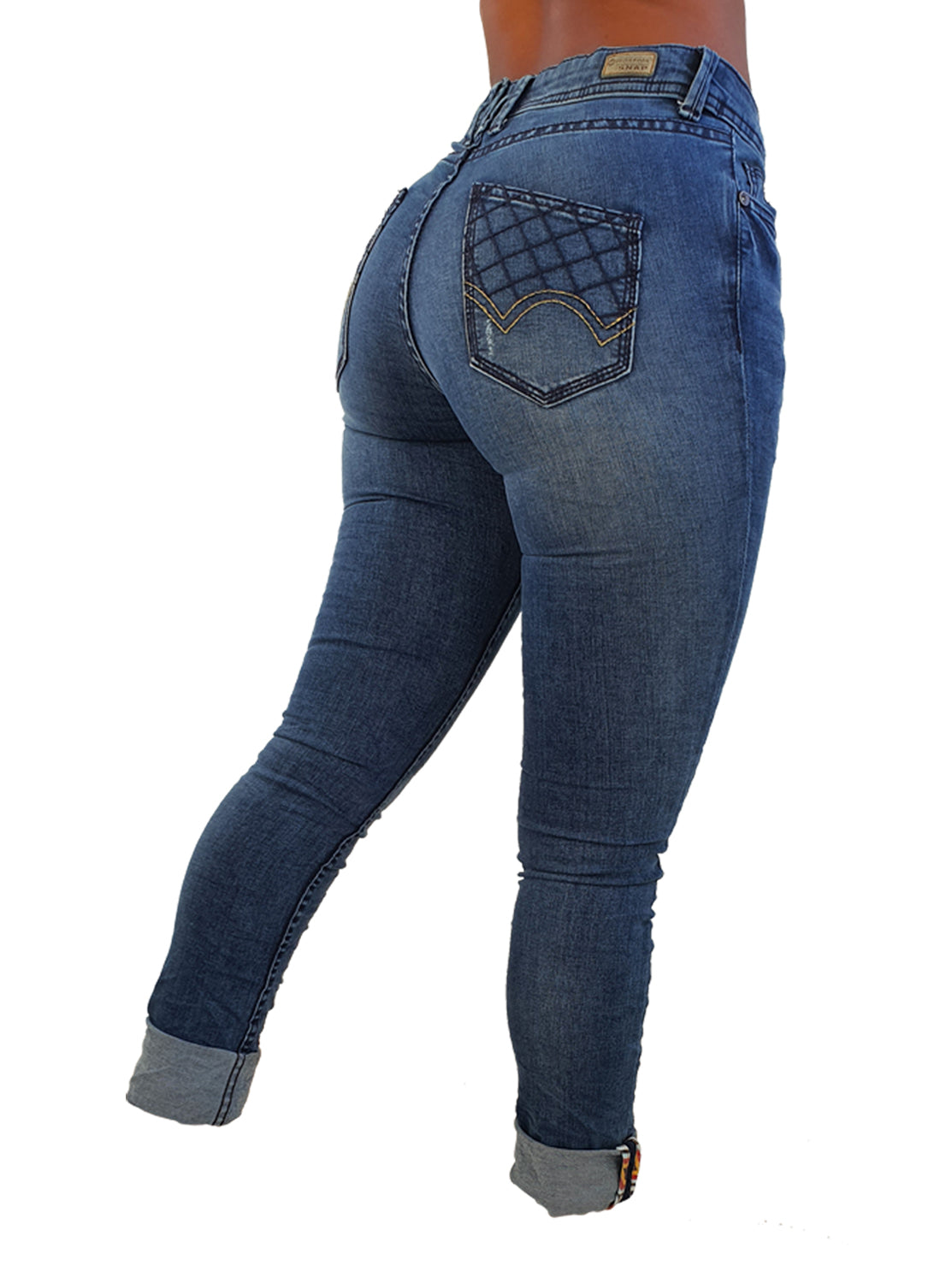Snap Cuba Midwaist Uberstretch Light Wash - magents