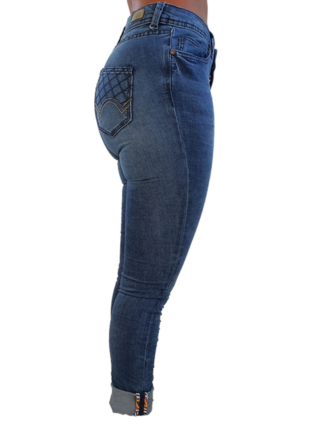 Snap Cuba Midwaist Uberstretch Light Wash - magents