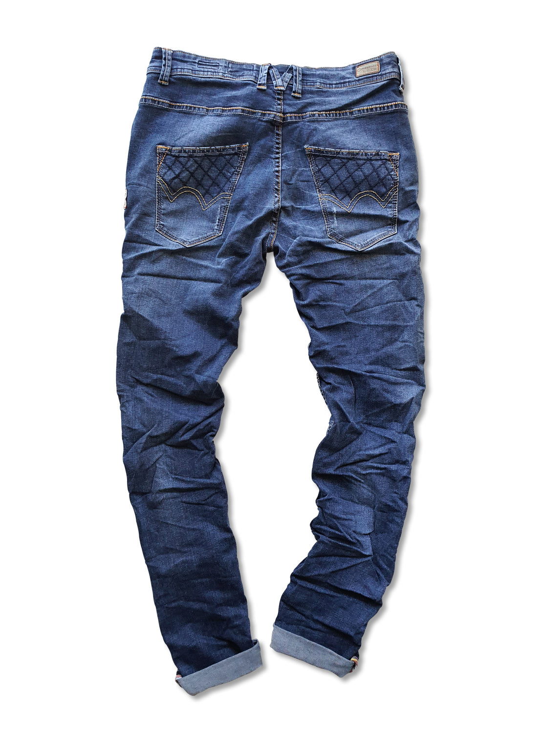 SNAP SPANK Denim Medium wash Skinny Uberstretch - magents