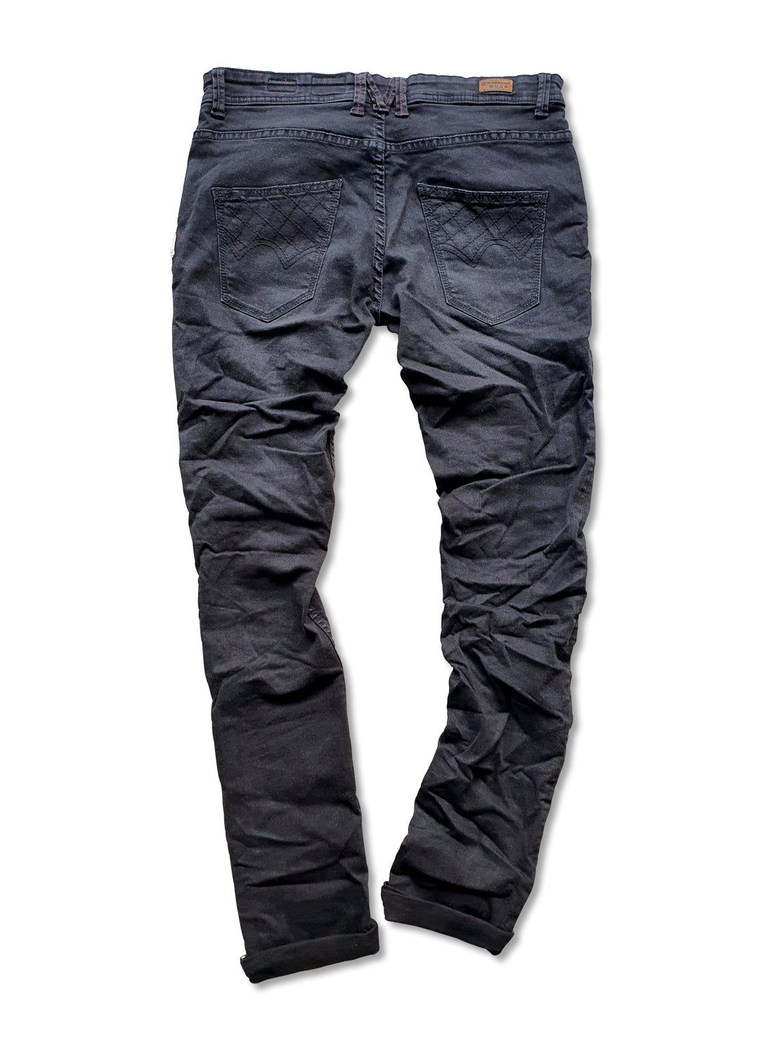 SNAP SPANK Denim Black Skinny Uberstretch - magents