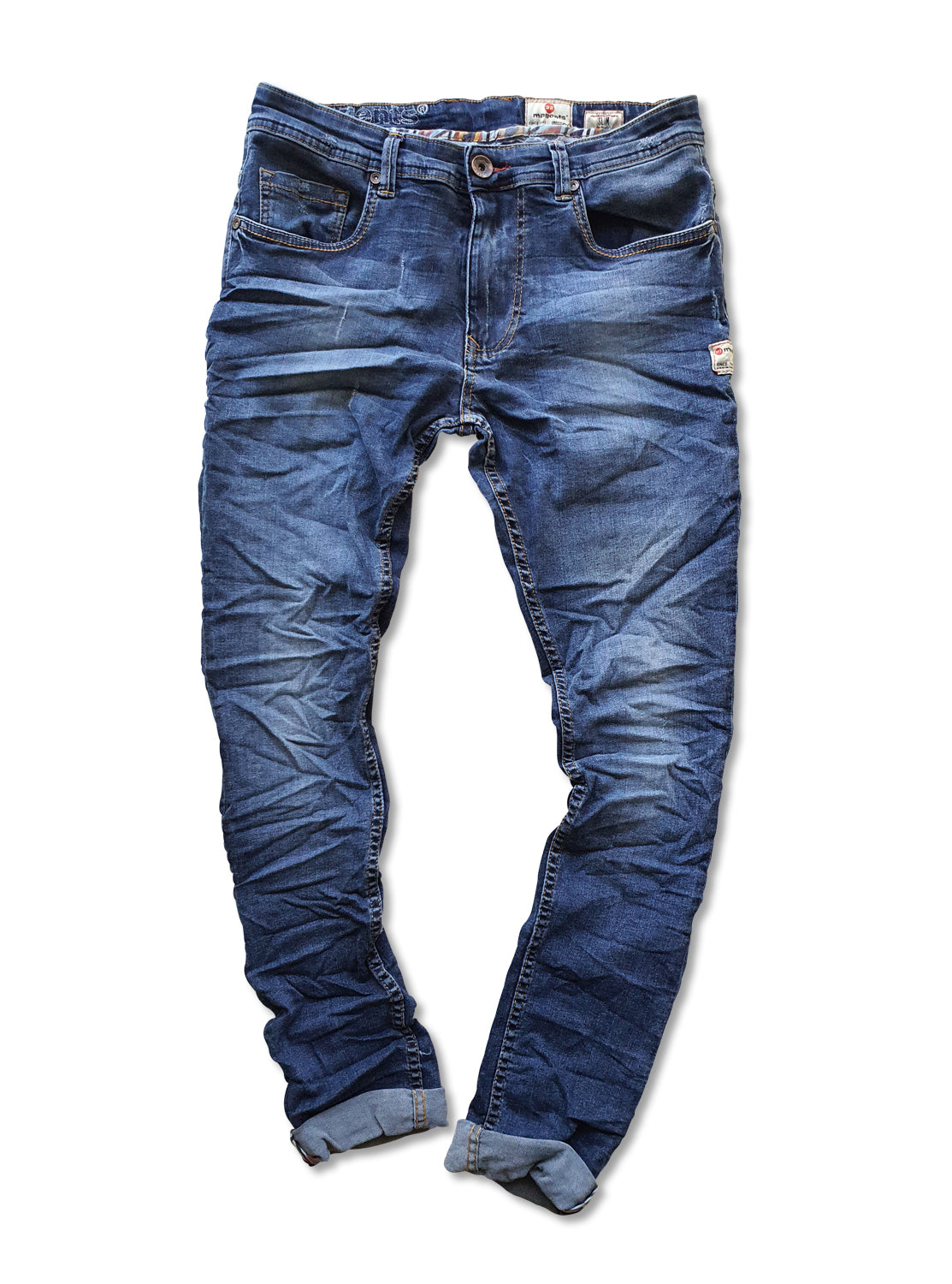 SNAP SPANK Denim Medium wash Skinny Uberstretch - magents